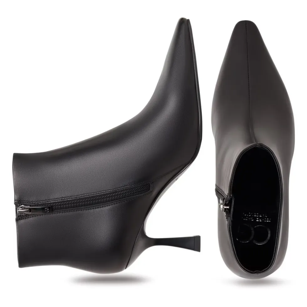 Ankelstøvler med Stiletto Hæl Amy - Sort