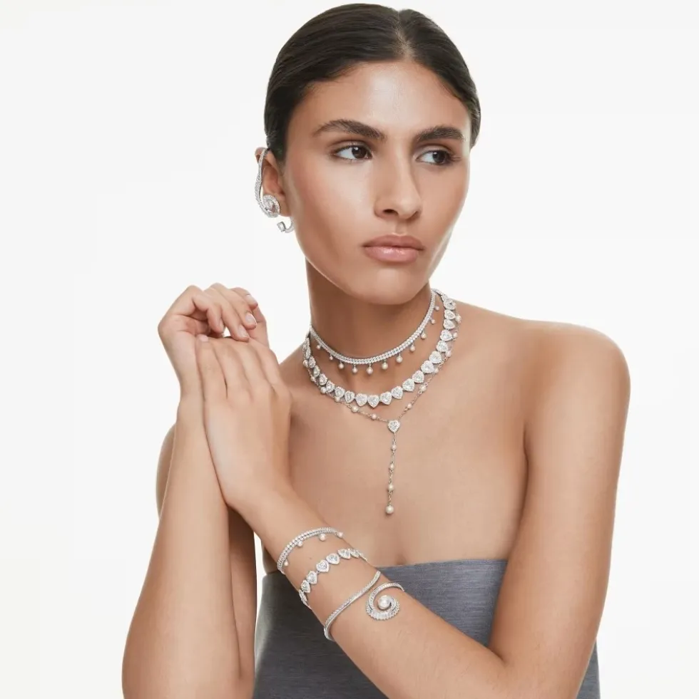 Baguette‑Cut Krystal Clip Øreringe