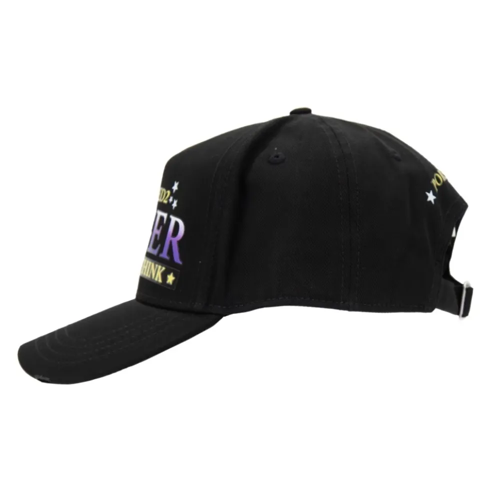 Baseball Cap med Kontrasttryk og Spænde