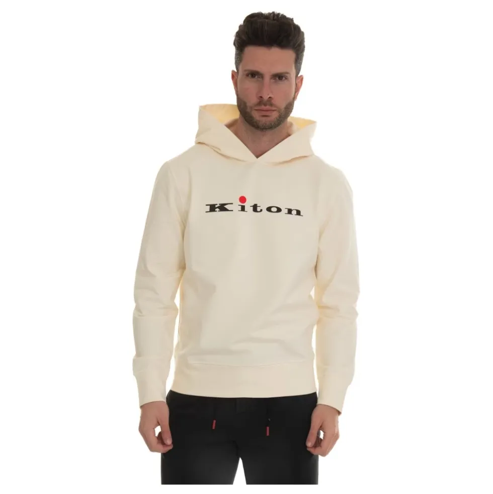 Behagelig bomulds sweatshirt med hætte