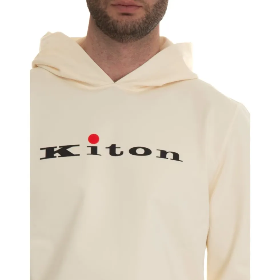 Behagelig bomulds sweatshirt med hætte