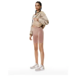 Beige læder hofte taske