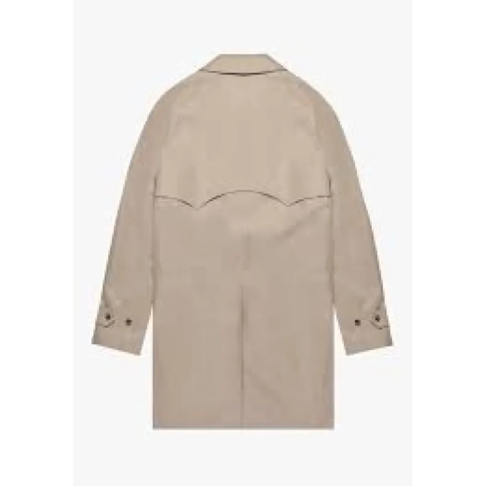 Beige Trench Coat med ikoniske detaljer