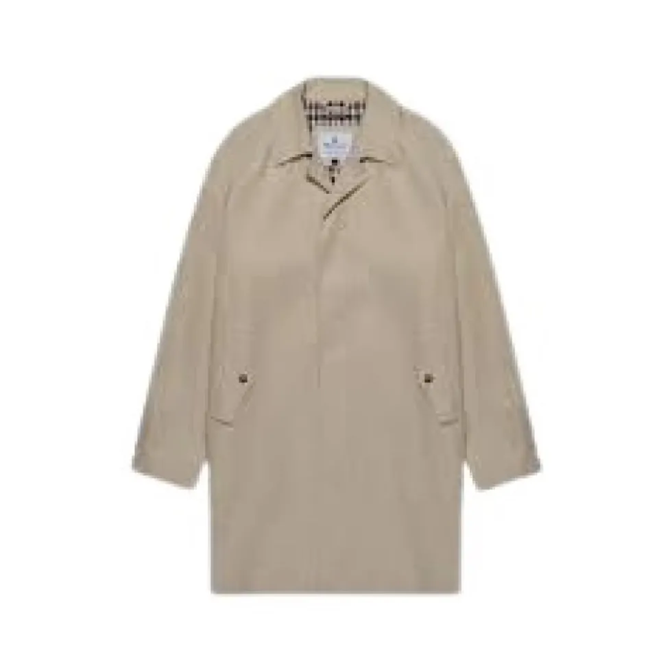 Beige Trench Coat med ikoniske detaljer