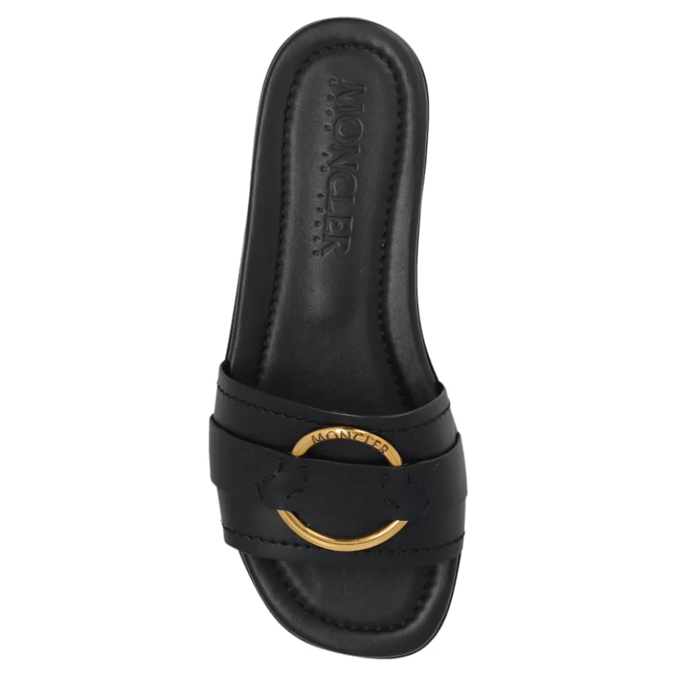 Bell Smooth Leather Flat Sandaler