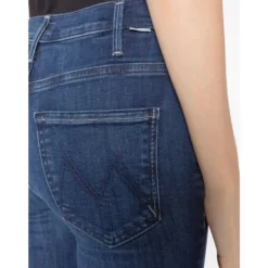 Blå Flared Crop Jeans