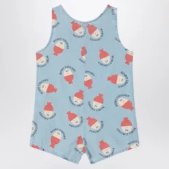Blå Kort Baby Romper Neonato/Bambino