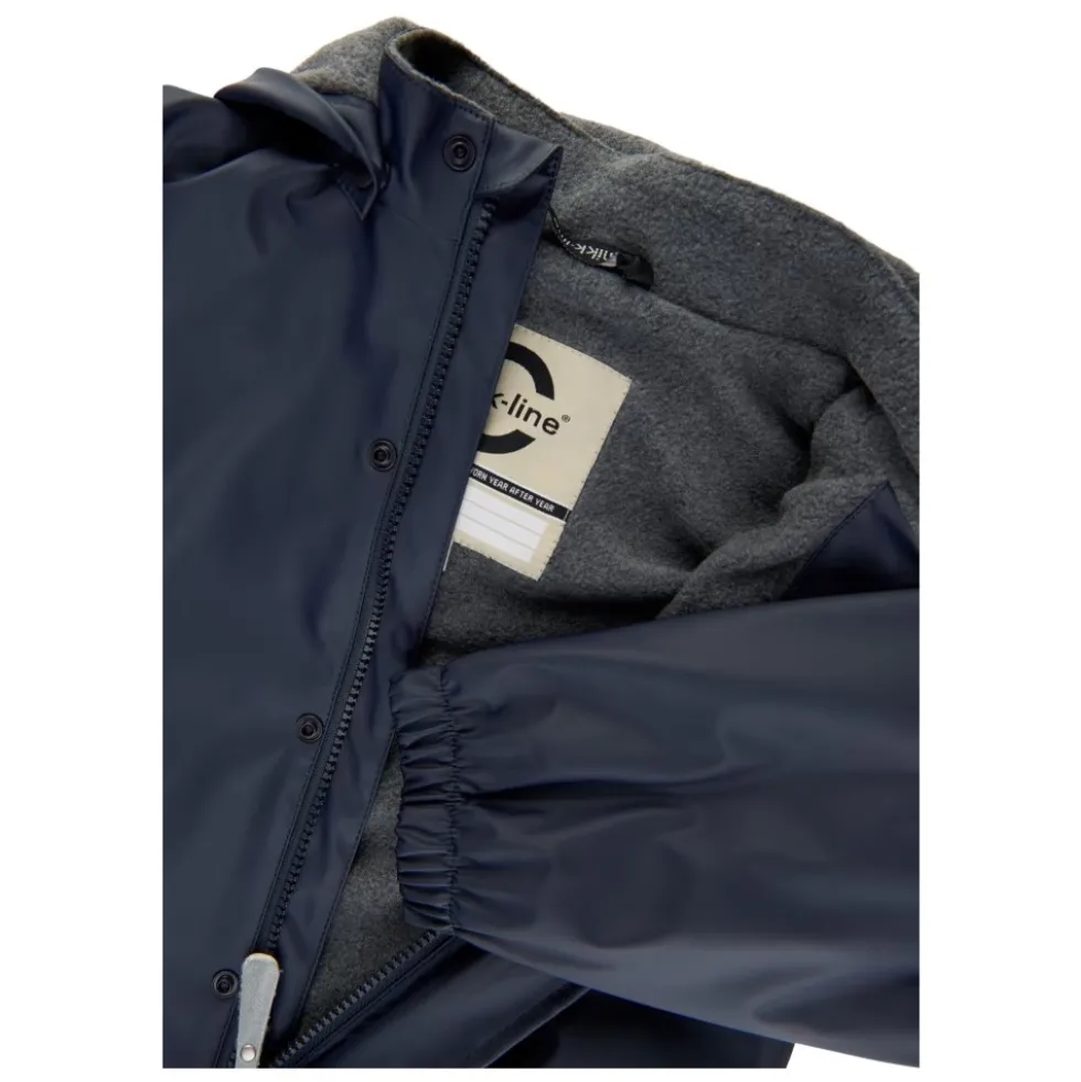 Blå Nights PU regnsæt med fleece