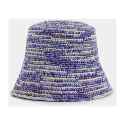 Blå Straw Bucket Hat