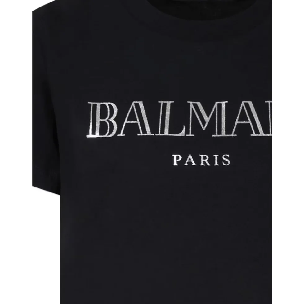 Bomuld Børne T-shirt med Logo Print