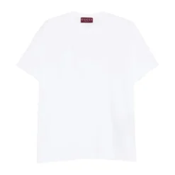Bomuldsjersey T-shirt med Broderi