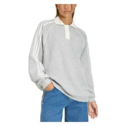 Boucle Oversized Polo Crewneck