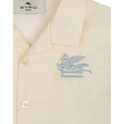 Bowling-Collar Short-Sleeve Shirt