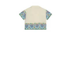 Bowling-Collar Short-Sleeve Shirt