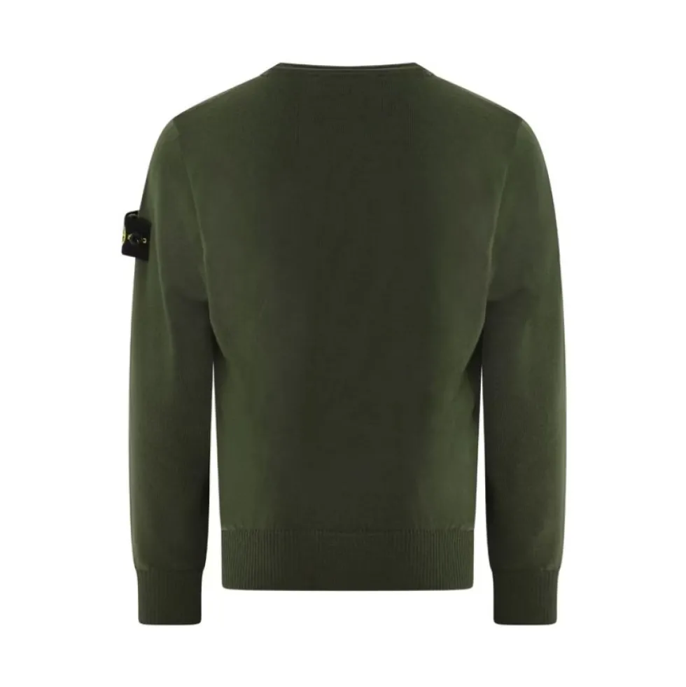Børn Logo Patch Sweater Grøn
