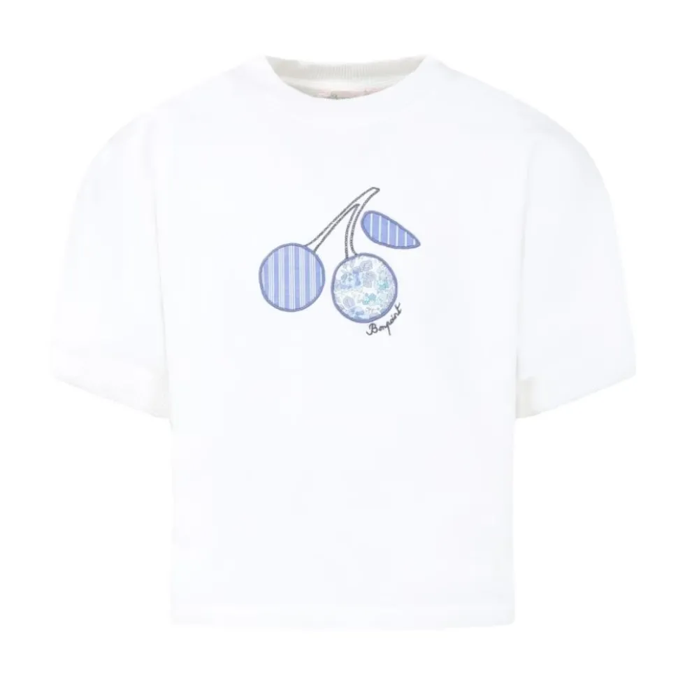 Broderet Logo Hvide T-shirts og Polos
