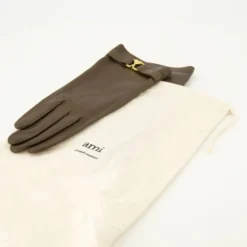 Brun Læderhandsker Unisex Model