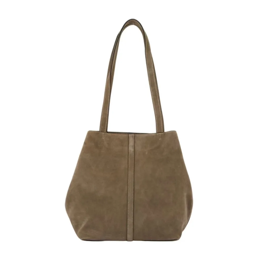 Brun Læder Shopper Taske