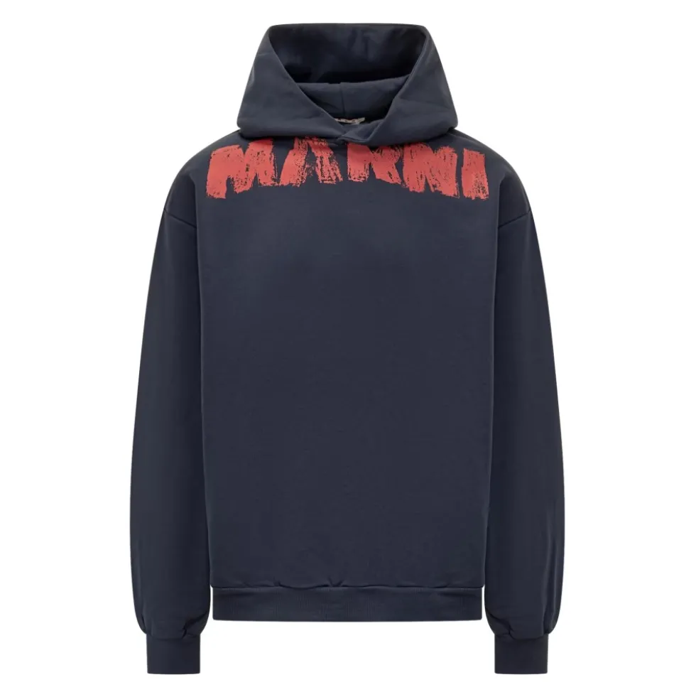 Brushstroke Logo Hoodie