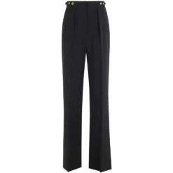 Bukser i crepe stof med juvelbesætning
