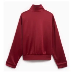 Burgundy Track Jacket med Sideprint