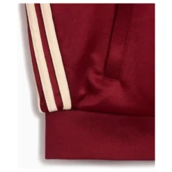 Burgundy Track Jacket med Sideprint
