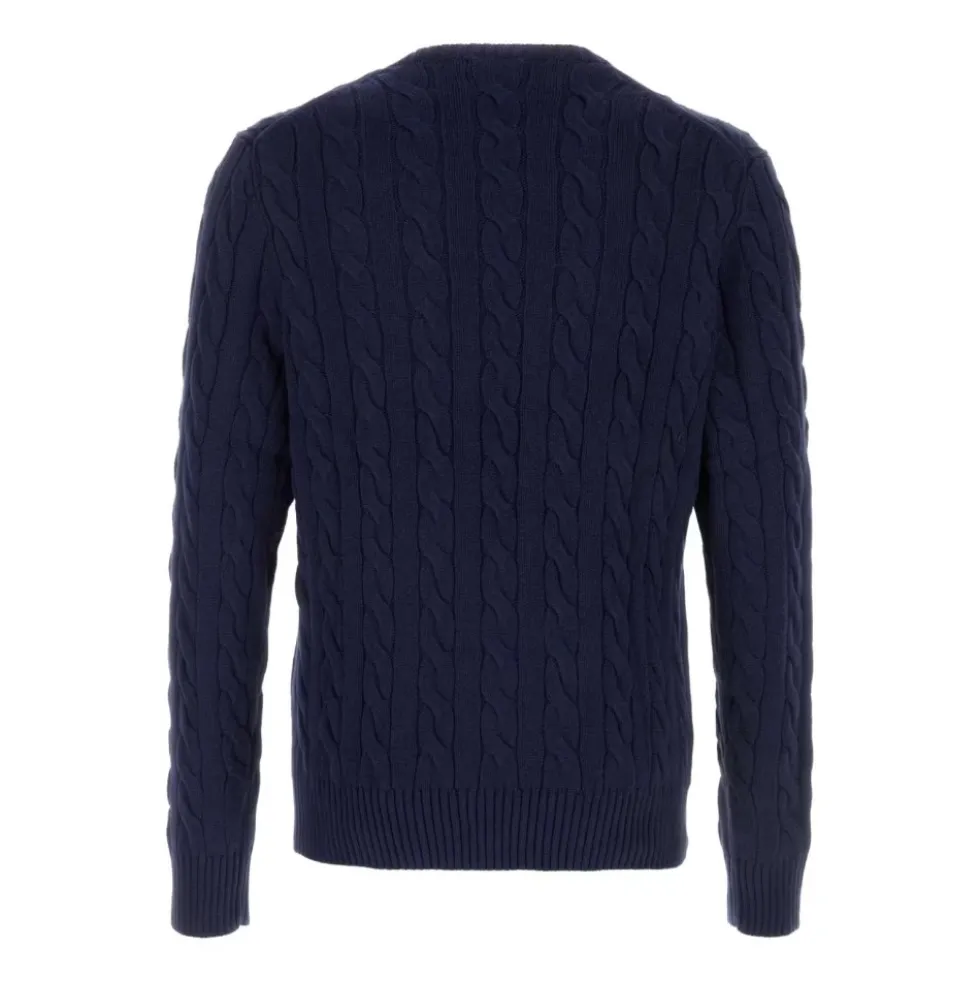 Cable Knit Crewneck Sweater