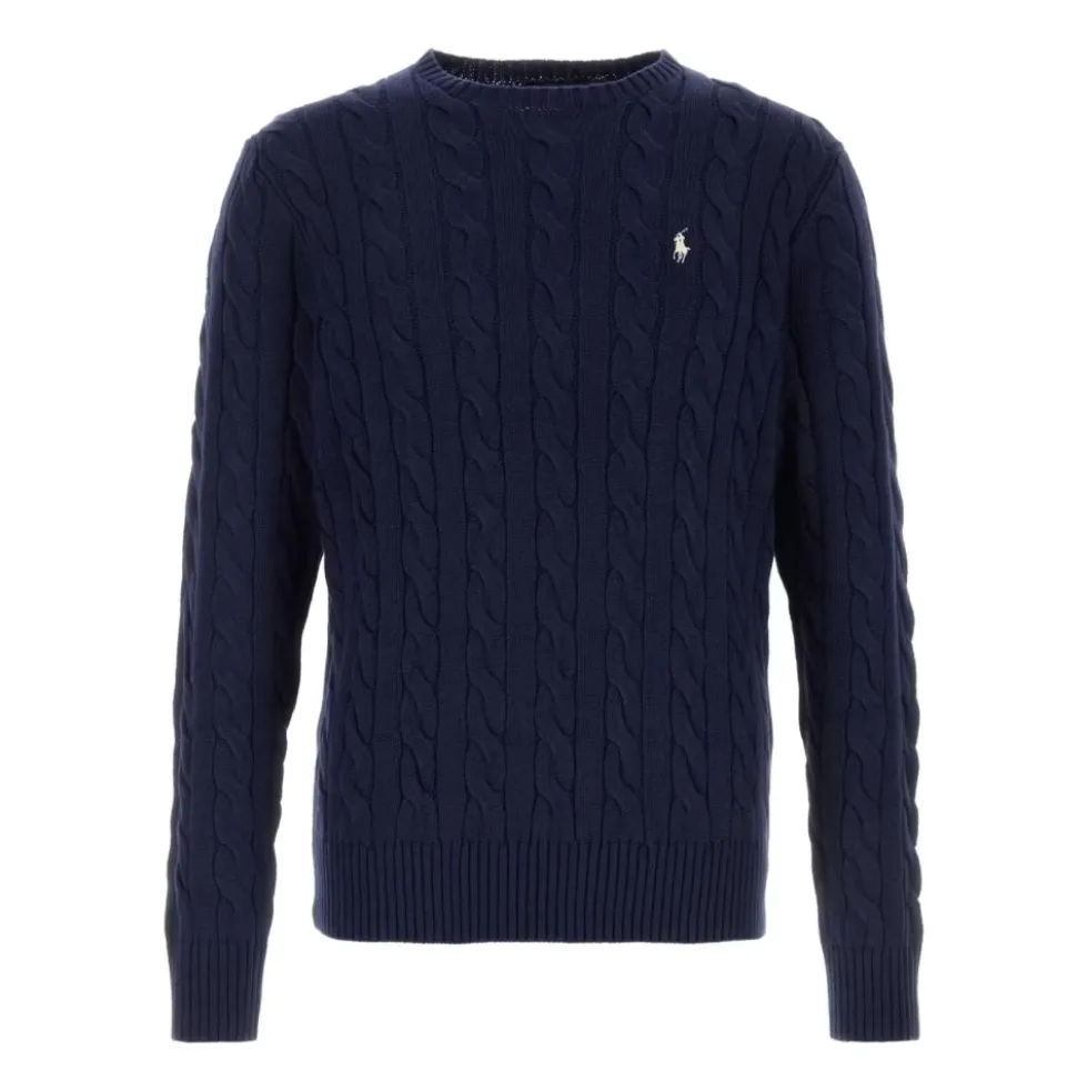 Cable Knit Crewneck Sweater