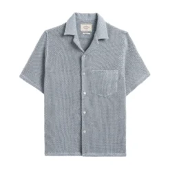 Camicia Agora tramata collo bowling