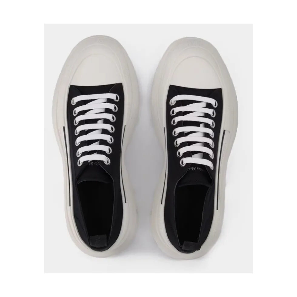 Canvas Tread Slick Sneakers