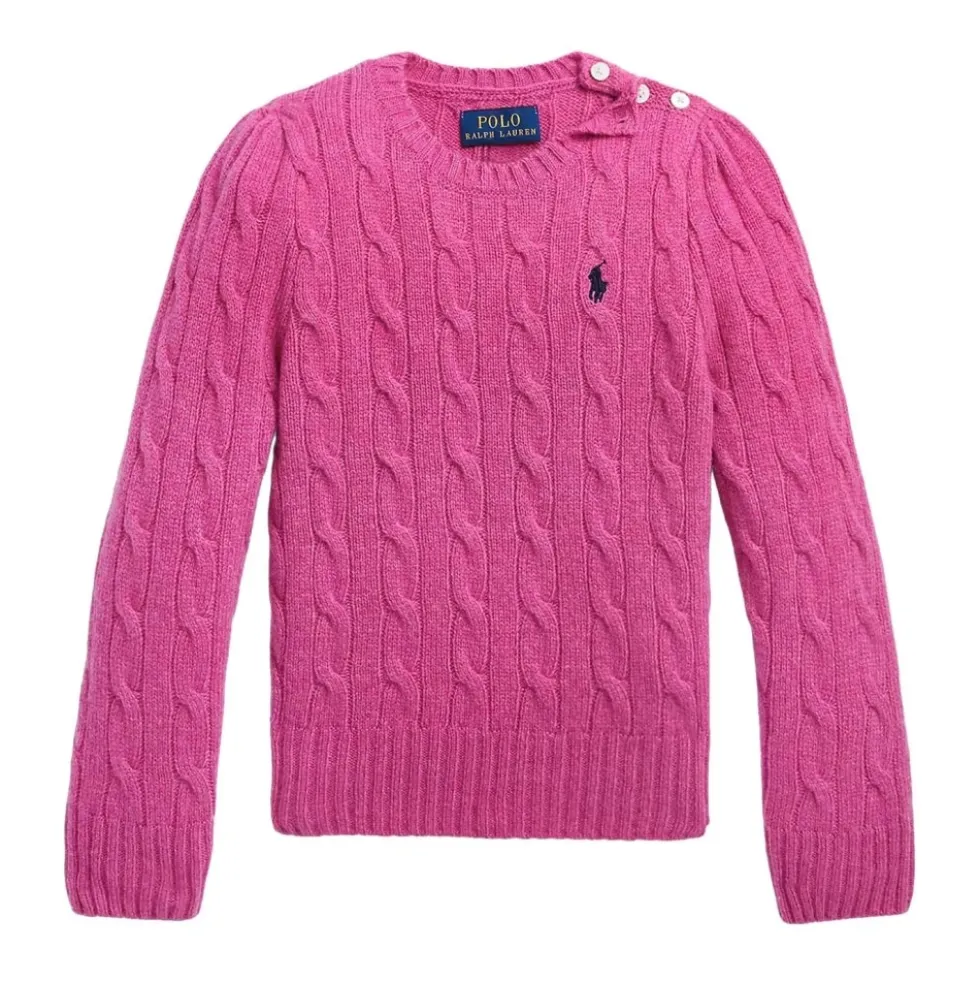 Cashmere-blend Kabelstrikket Sweater