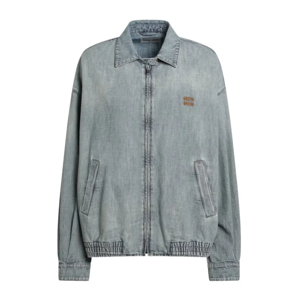 Chambray Blouson Jakke