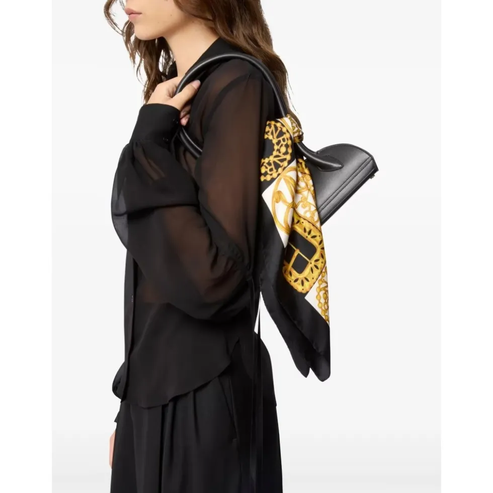 Checkered Silk Scarf