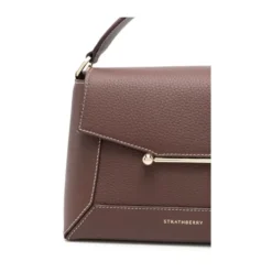 Chokoladebrun Foldover Top Taske