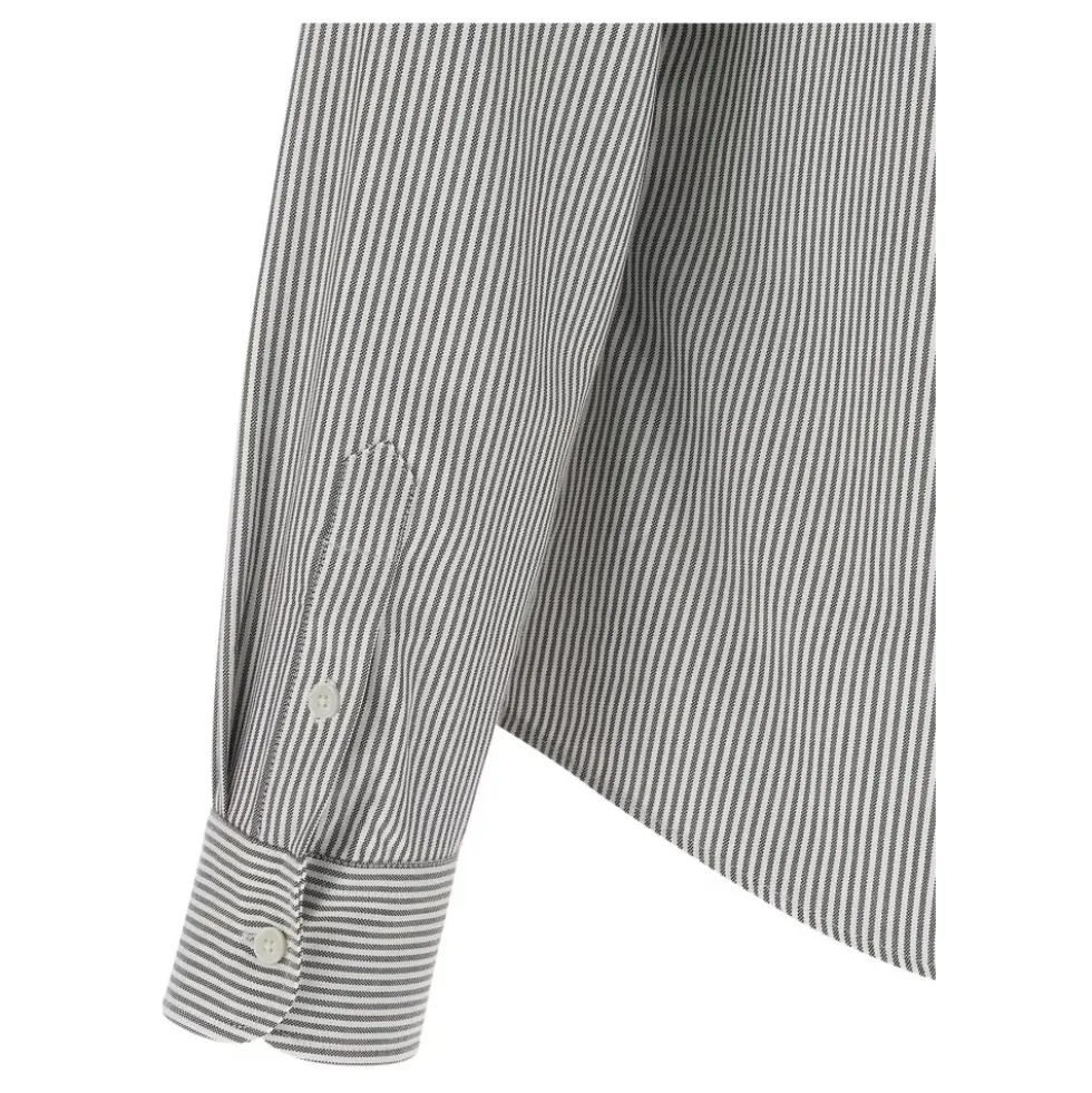 Classic Fit Ami De Coeur Stribet Bomulds Oxford Button-Down Skjorte