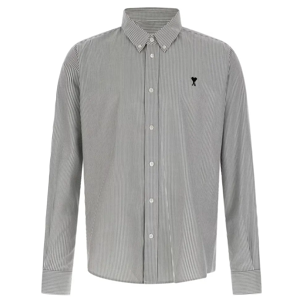 Classic Fit Ami De Coeur Stribet Bomulds Oxford Button-Down Skjorte
