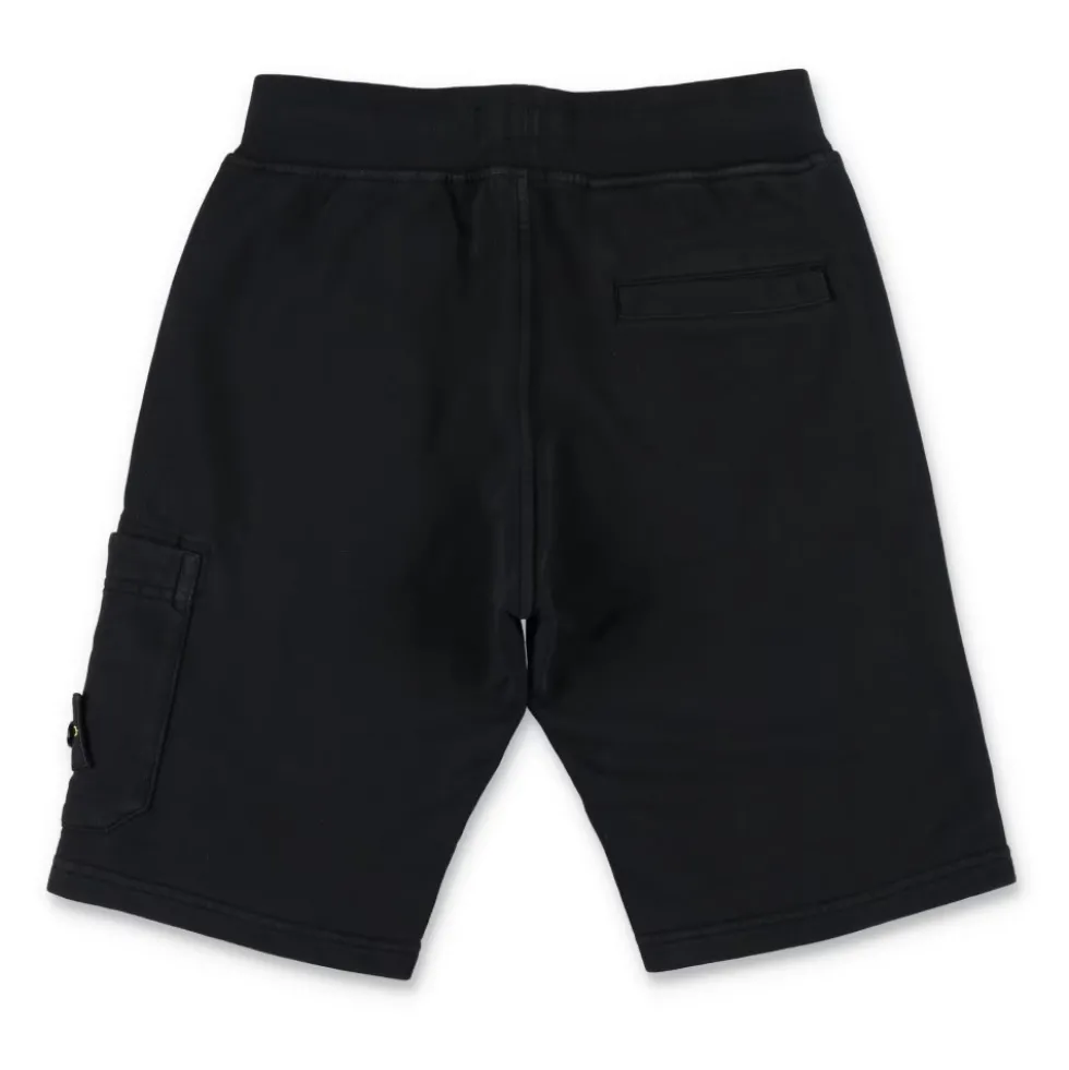 Cotton Fleece Cargo Bermuda Shorts