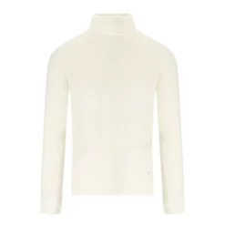 Cream Turtleneck Sweater