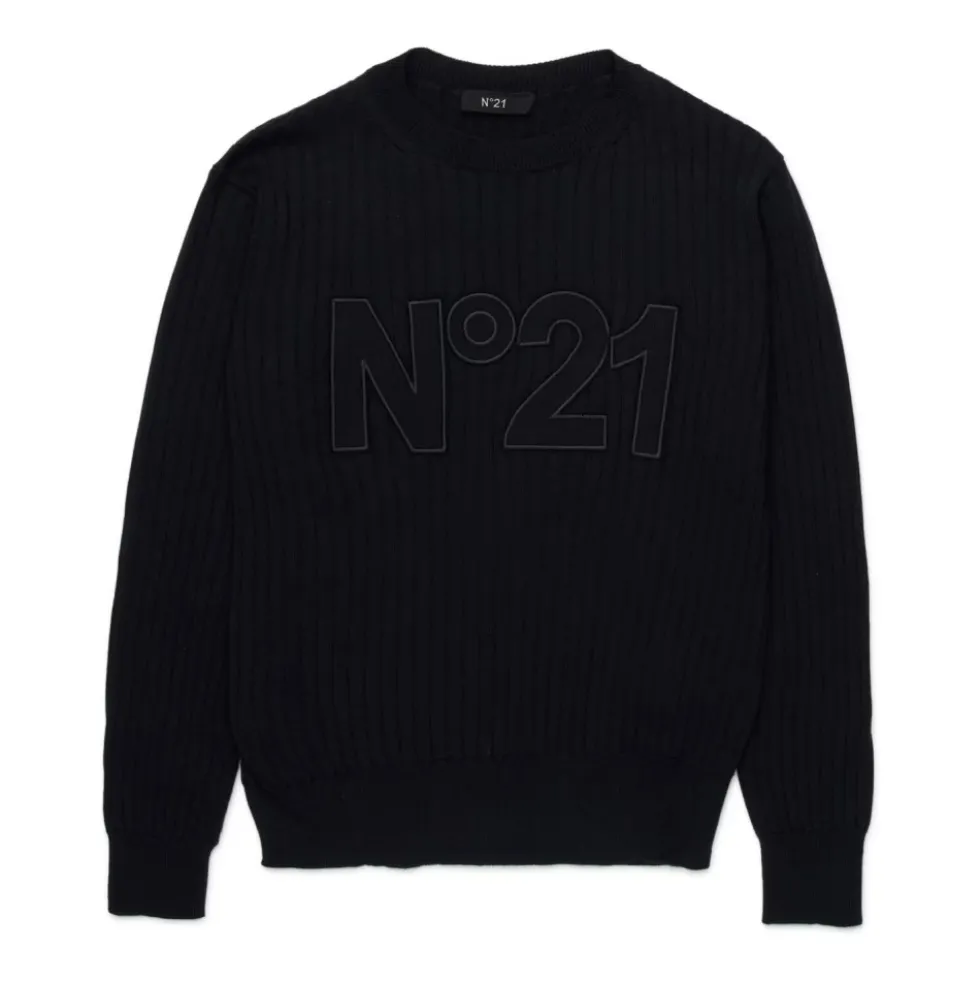 Crewneck Ribstrikket Sweater