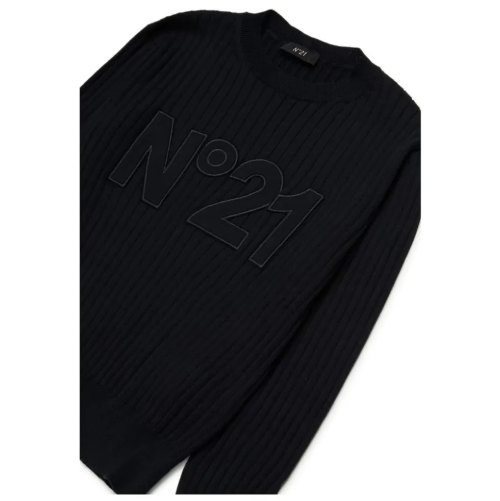 Crewneck Ribstrikket Sweater