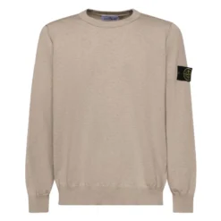 Crewneck Sweater med rullede kantsømme