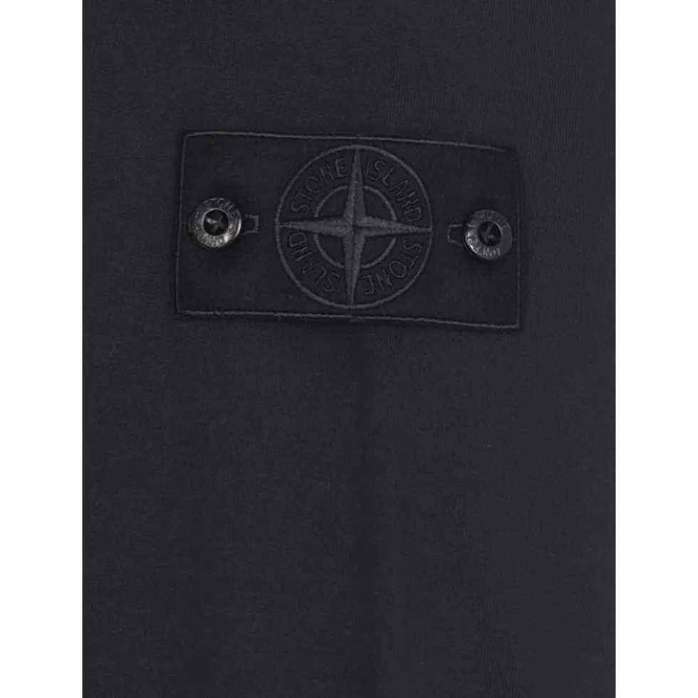 Crewneck Sweatshirt med Logo Patch