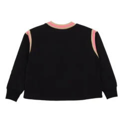 Crew-neck sweatshirt med stribede detaljer