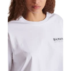 Cropped T-shirt med print