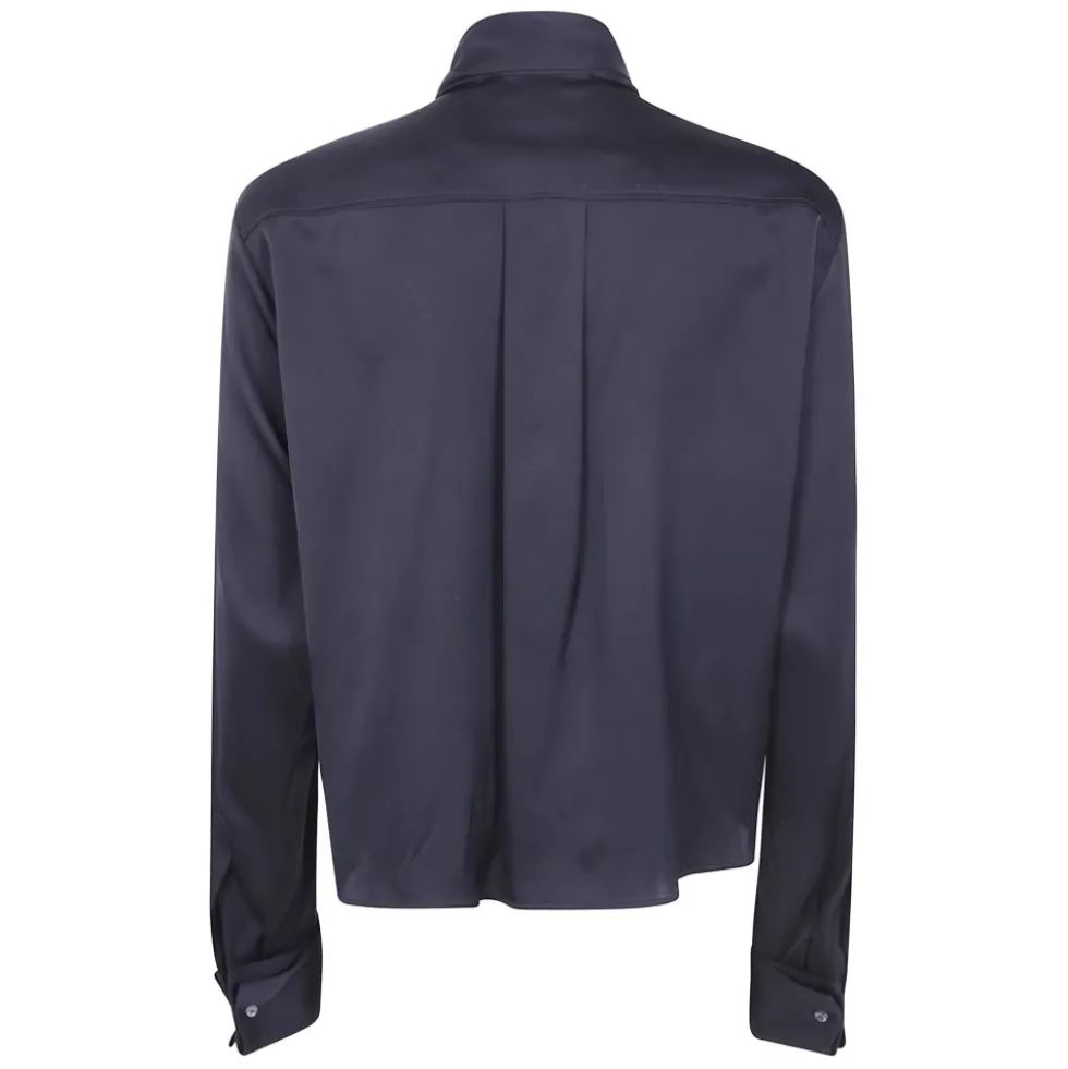 Cropped Tuxedo Skjorte