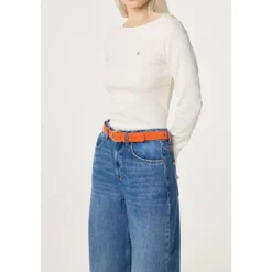 Cut It Out Heart Belt Suede