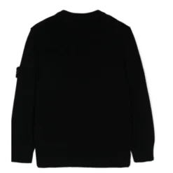 Detachable Badge Crew Neck Sweater