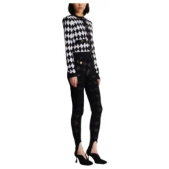 Diamond knit cardigan