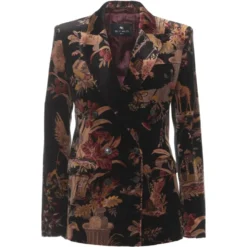 Dobbeltspent fløyelsblazer