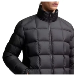 Eglise Square-Quilted Hooded Short Down Jacket